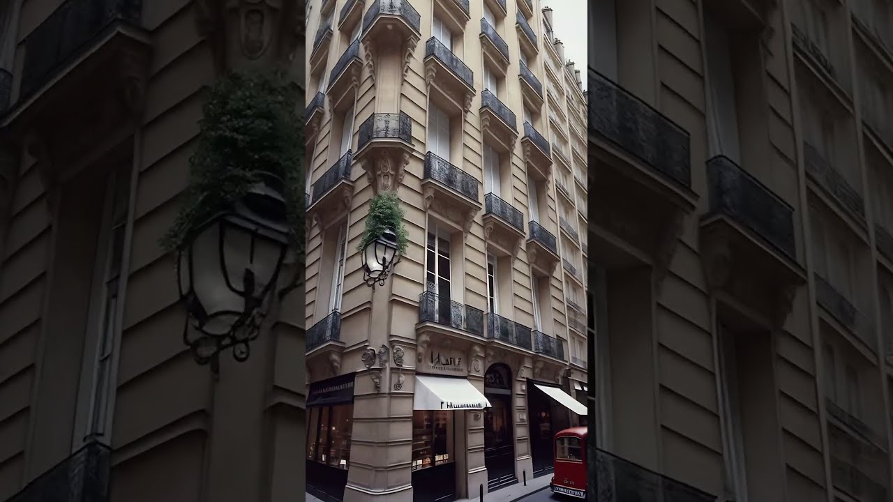 L'élégance des immeubles haussmanniens à Paris - Vu par une IA - Intelligence Artificielle