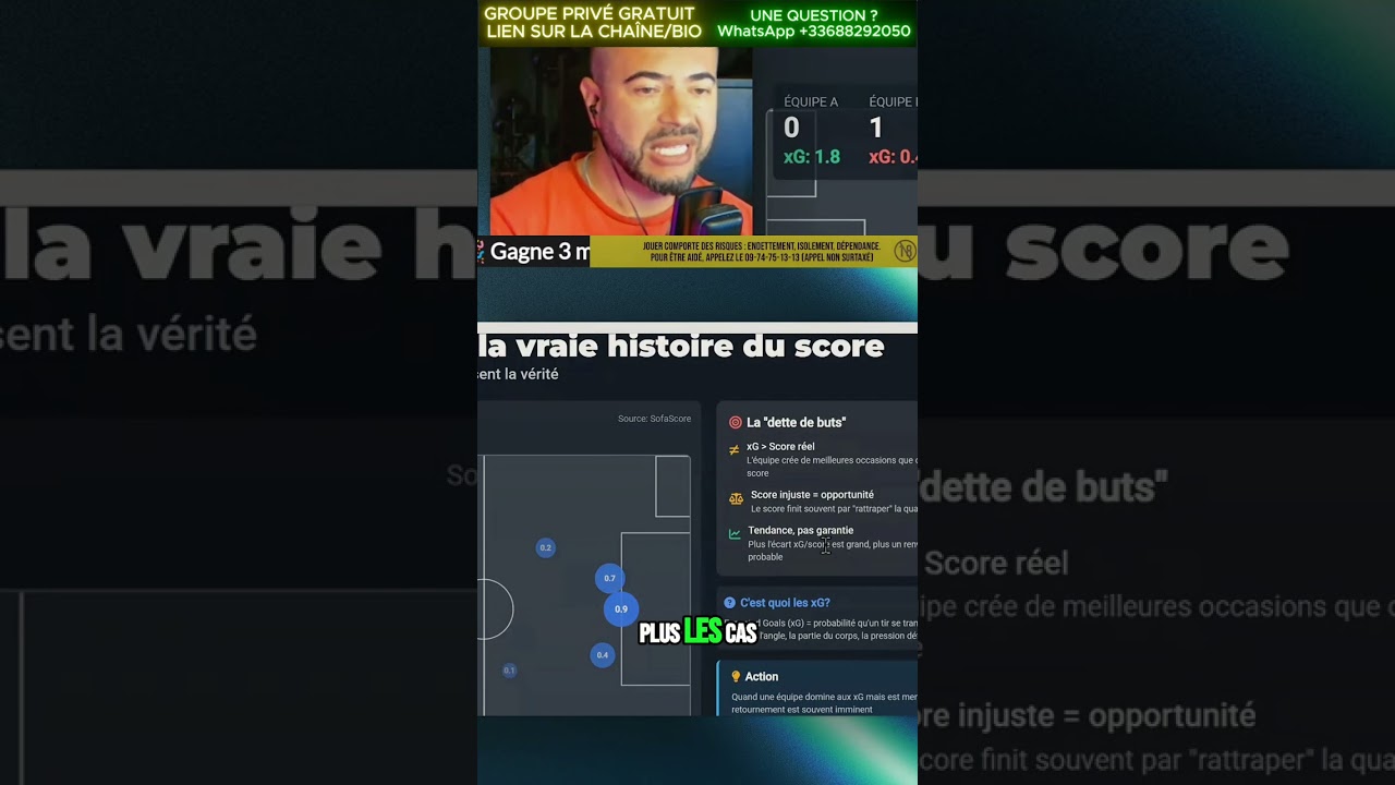 vidéo complète ici @analyse-de-match-ia Expected Goals (XG) décodés :
