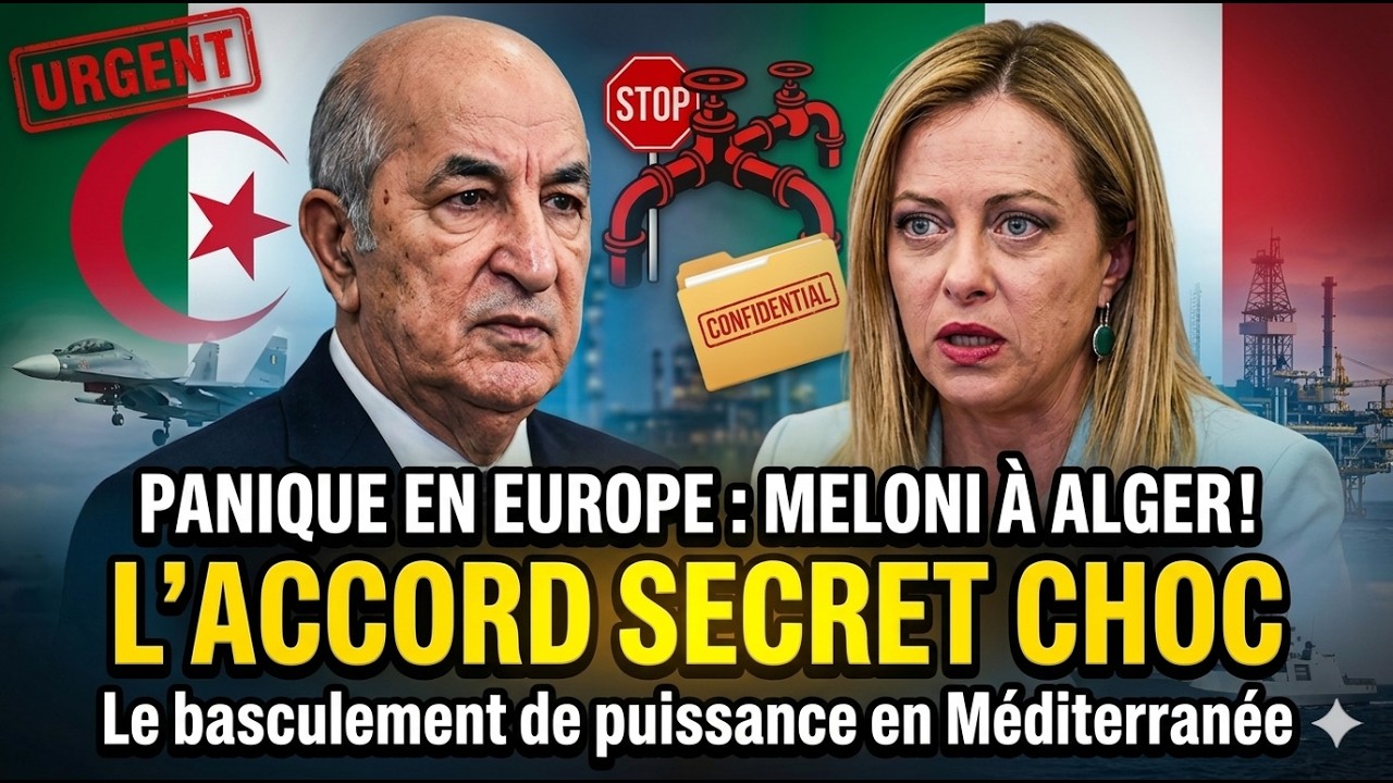 🇩🇿🇮🇹 Sur ordre de Tebboune : Giorgia Meloni à Alger ce mercredi 25 mars 2026.
