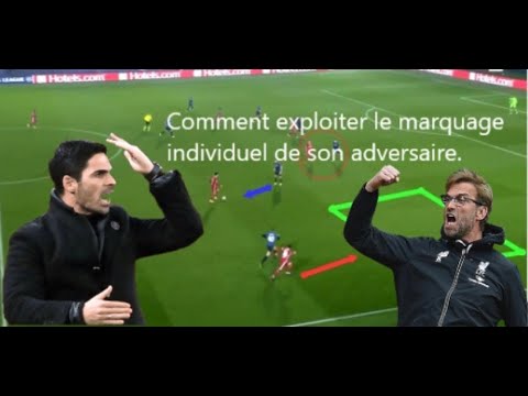 Comment exploiter le marquage individuel de son adversaire avec Klopp et Arteta.