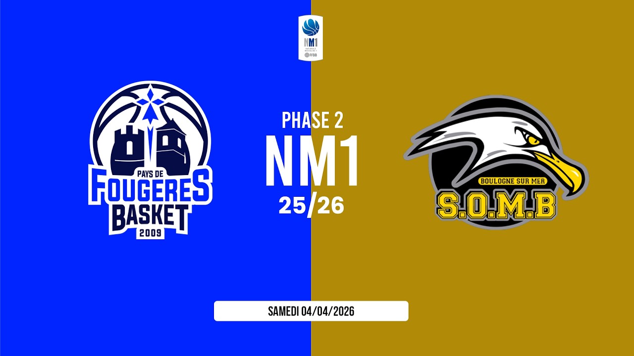 🏀 NM1 - 27/03/2026 - ED 25/26 : Pays de Fougères Basket vs Boulogne sur Mer