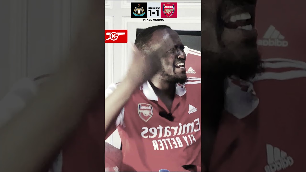 The moment Mikel Merino Scored Newcastle 1-2 Arsenal | Mikel Merino goal reactions