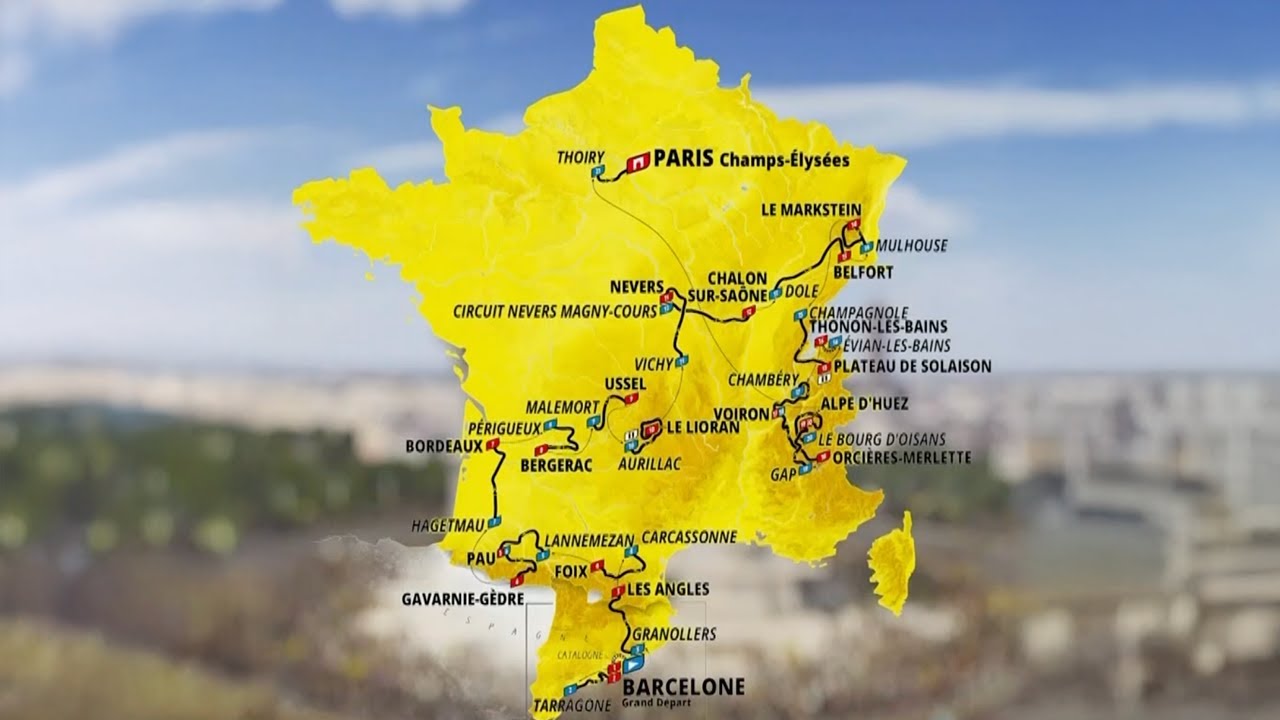TOUR DE FRANCE 2026 - Découvrez le parcours en intégralité