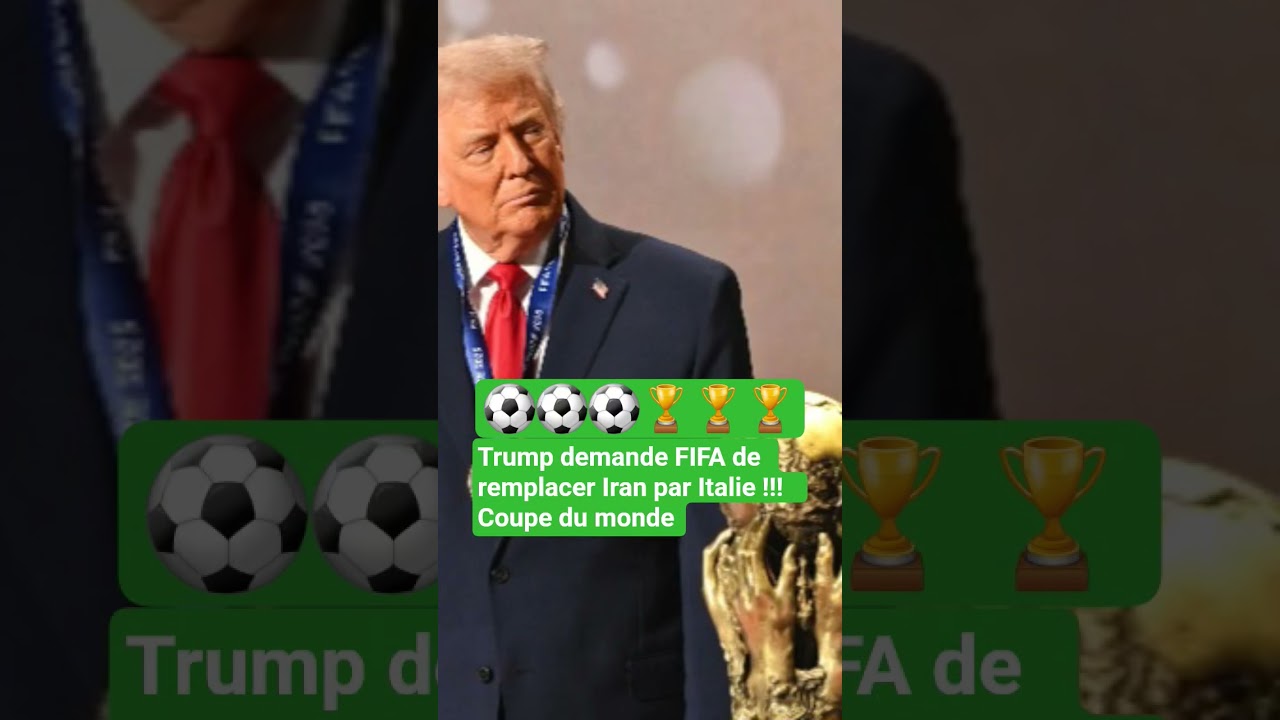 trump demande Fifa remplacement rian/ Italie !! #football #ronaldo #foot ⚽⚽⚽🏆🏆🏆