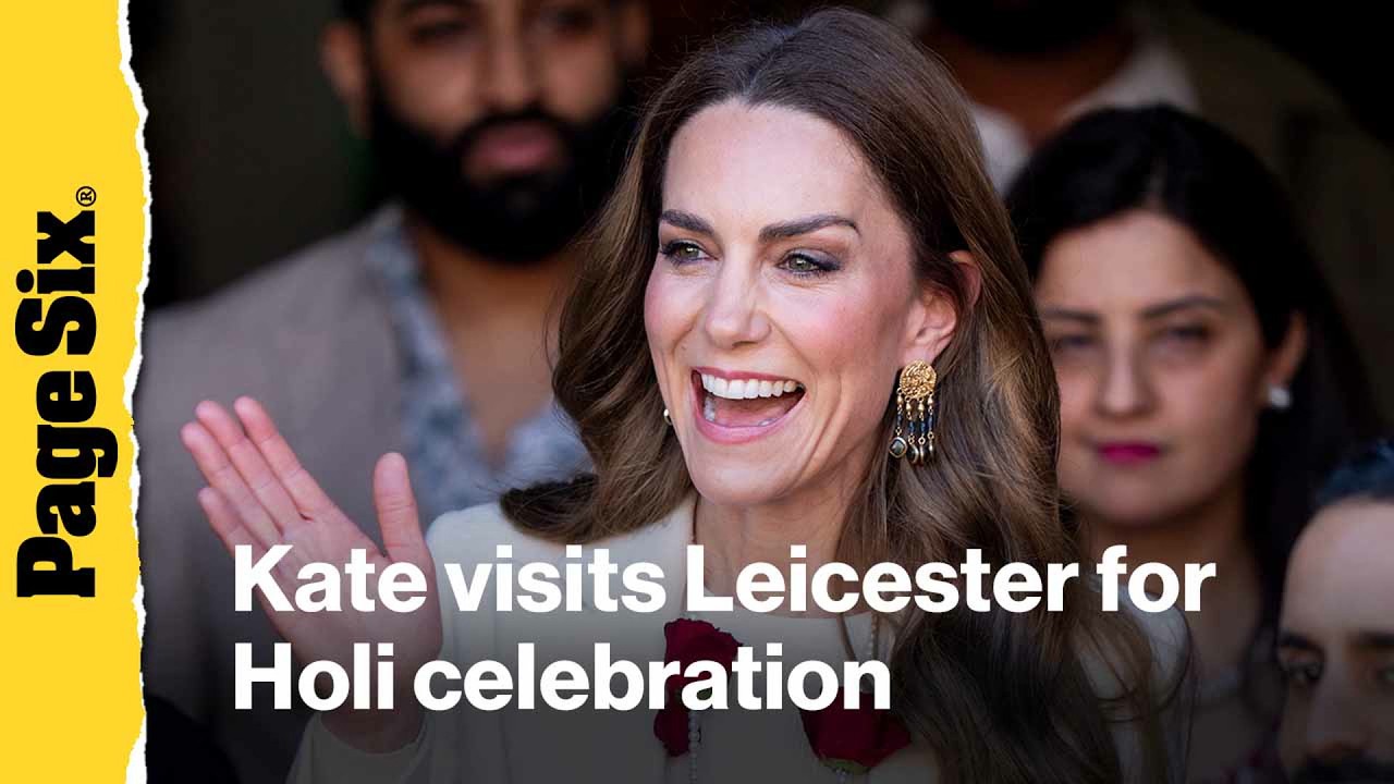 Kate Middleton visits Leicester for Holi celebration