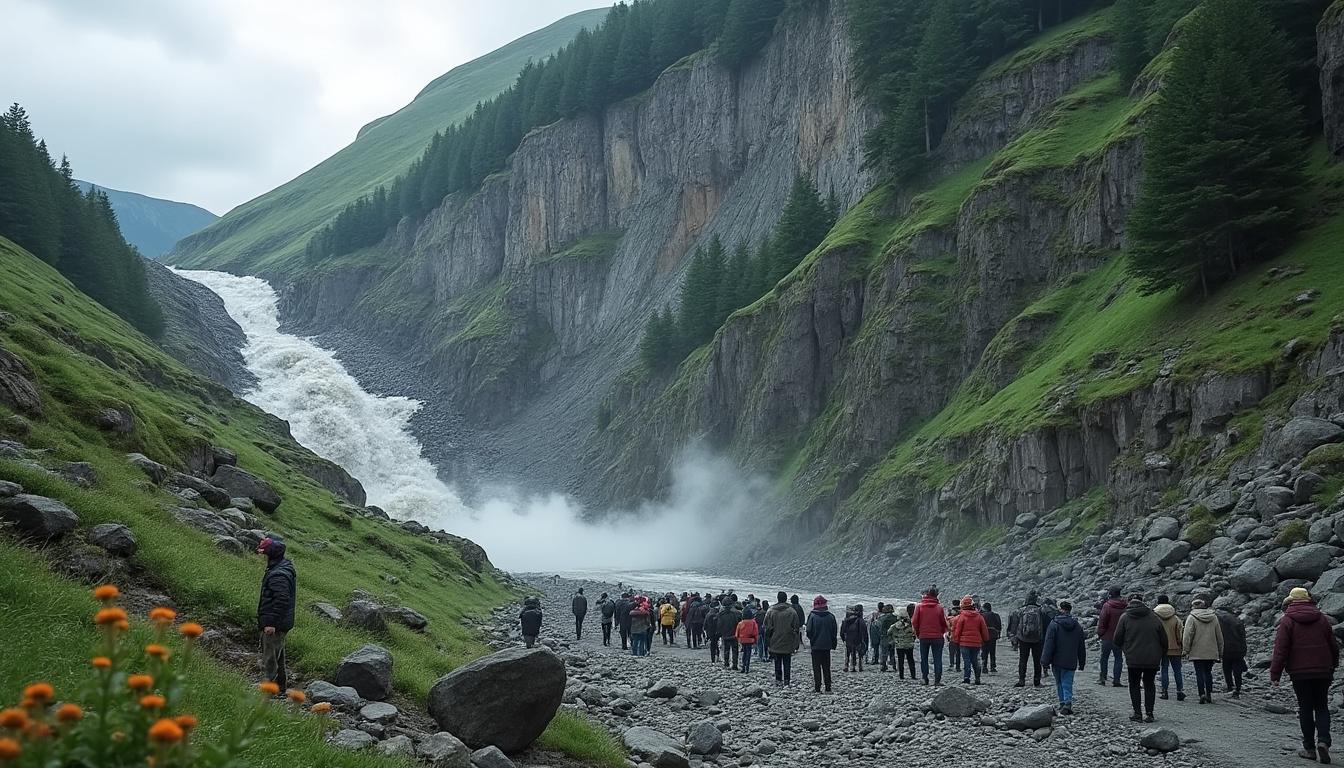 découvrez le témoignage des habitants au pied de la falaise de verdun confrontés à un glissement de terrain, décrivant un grondement d'avalanche, mêlant inquiétude et résignation face à la menace.
