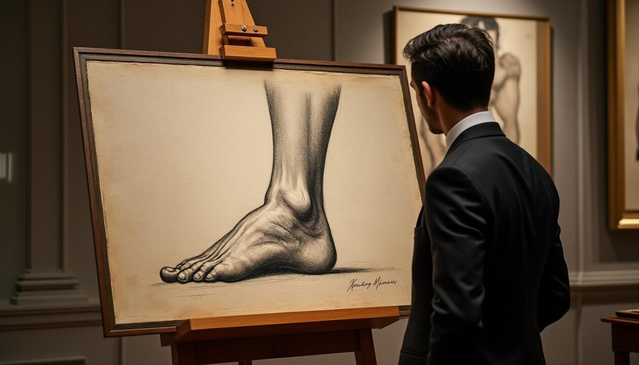un croquis rare et exceptionnel de pied réalisé par michel-ange a été vendu pour 27 millions de dollars lors d'une vente aux enchères à new york, marquant un record historique.