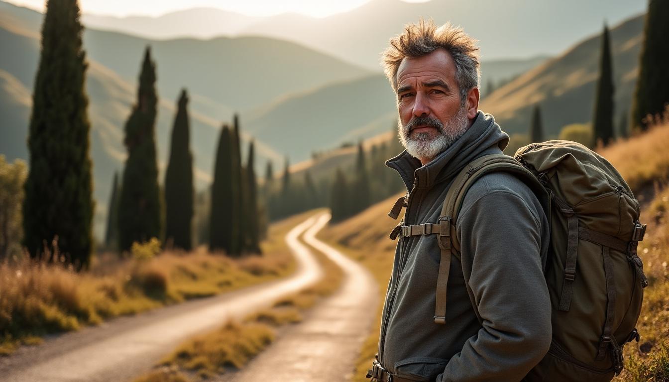 eric bourquard se prépare à parcourir 3 000 km à pied, de rome à saint-jacques-de-compostelle, une aventure exceptionnelle à travers l'europe au départ des vosges.