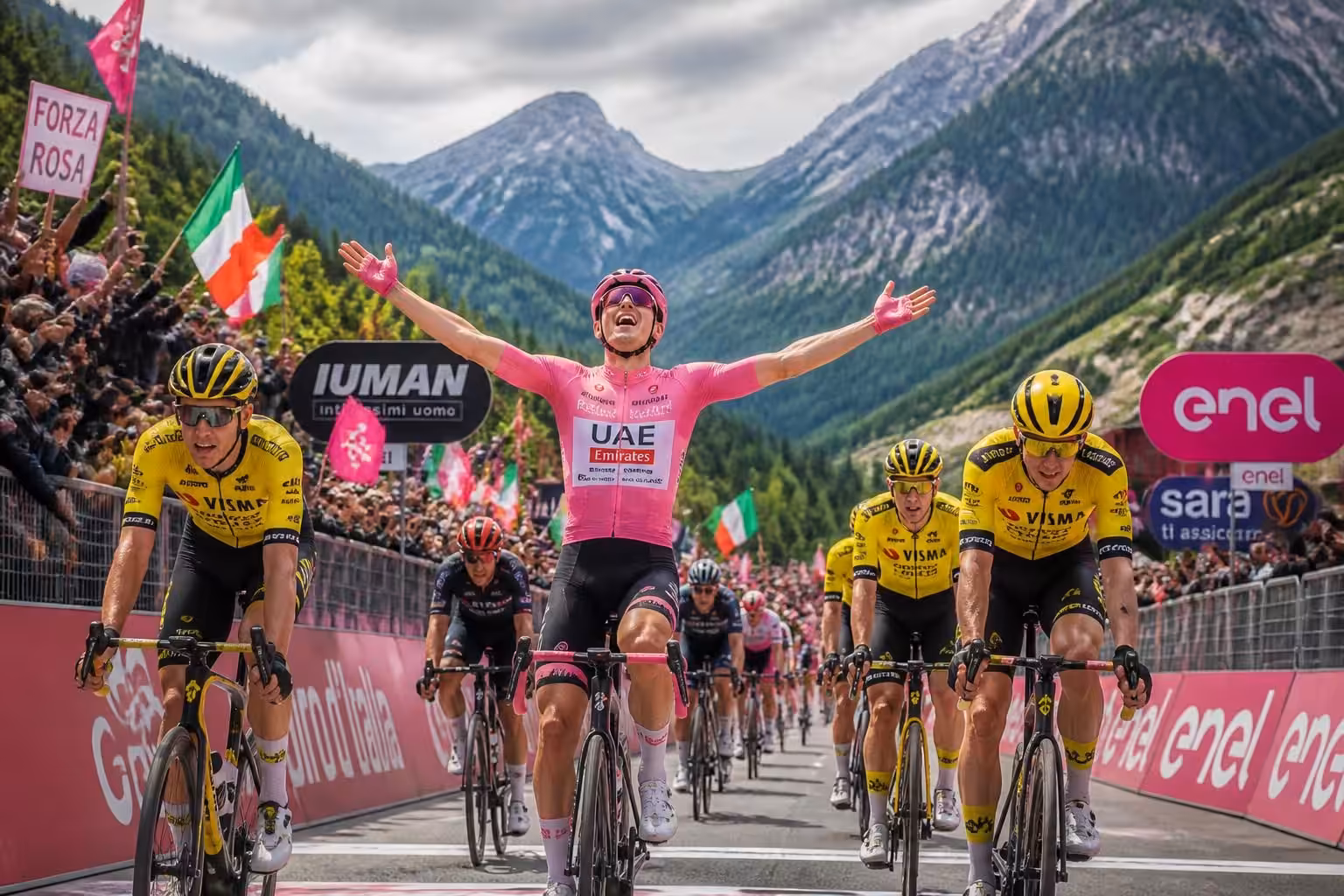 découvrez le résumé captivant du giro 2026 avec un nouveau leader émergent et la domination impressionnante de l'équipe visma.